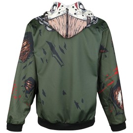Jason Voorhees from Friday the 13th Hoodie - multicolour plain, size: x-small