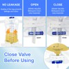 1000mL Catheter Leg Bag Urinary Drainage Bag, 5Pack Disposable Urine