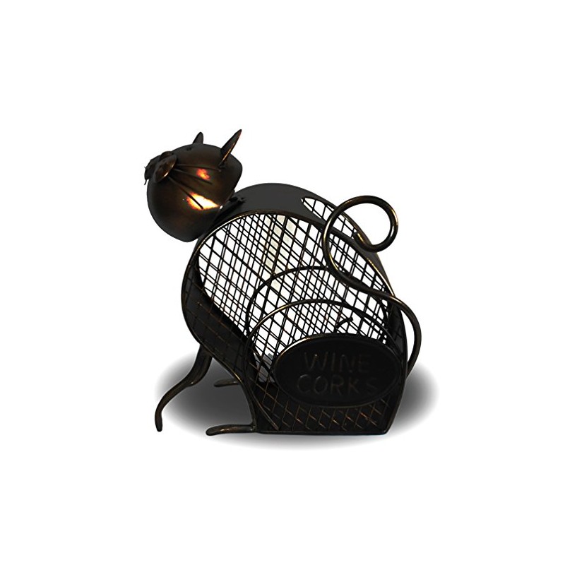 Bouncy Bobble Head Cat Wine Cork Holder