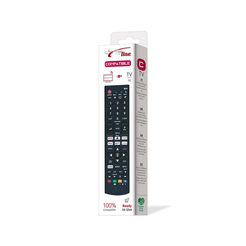 Jolly Line Compatible Replacement Remote Control for LG TV, Universal
