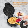 KEINVE Heart Waffle Maker, 750W Nonstick Double-side Heating Mini Heart