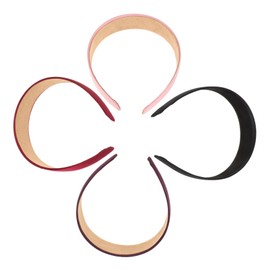 BESPORTBLE 4pcs Hair Headbands for Women Elastic Solid Color Hair Accessories Wine and Stylish Headwear for Gym Workouts and Special Occasions