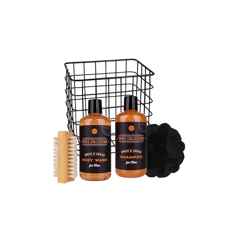 Accentra Men's Collection Gift Set in Wire Basket, Includes 300
