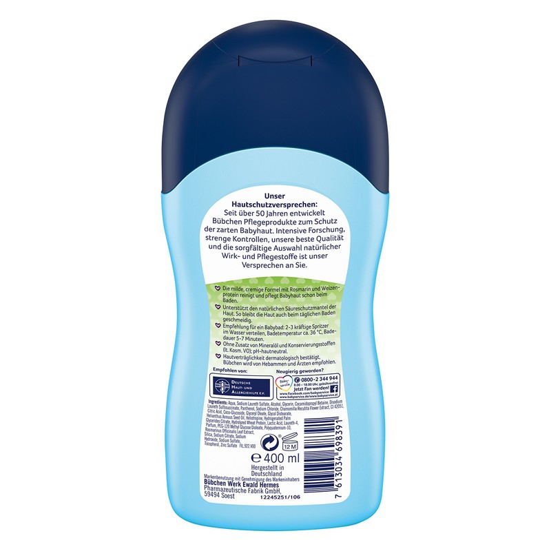 Bübchen Creme Care Bath Sensitive Pack of 1 x 400