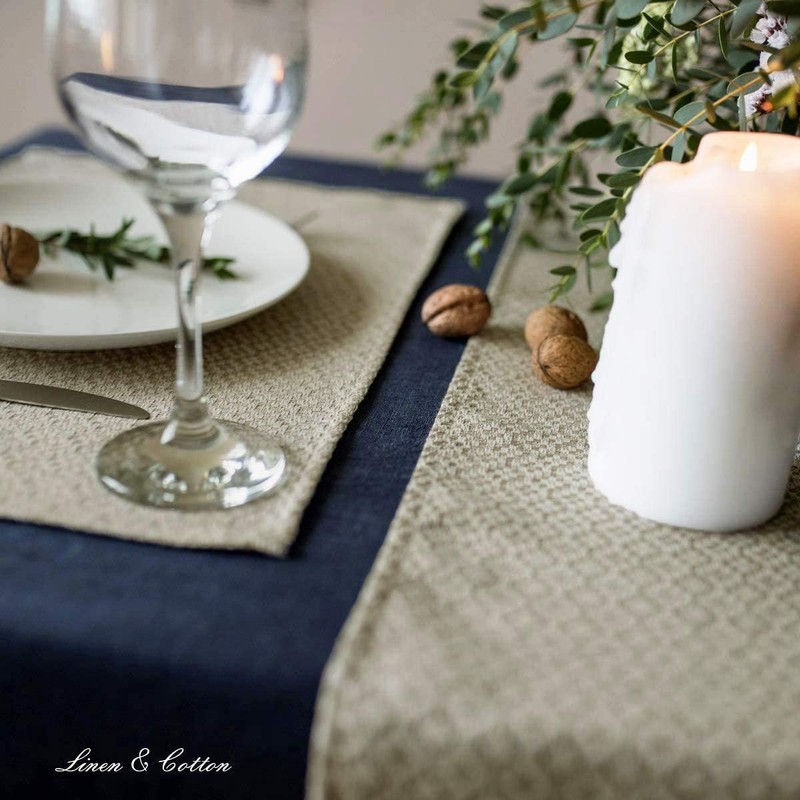 Linen & Cotton Pretty Decorative Table Runner Decorus - 44%