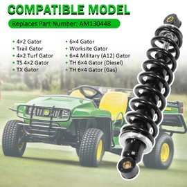 AM130448 Shock Absorber Front Suspension for John Deere Gator TX TH TS Diesel 4x2 6x4 Worksite Part # AM130448