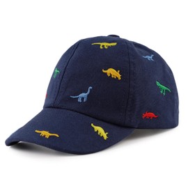 Pesaat Baby Peaked Cap Boy Baseball Cap Children's Sun Hat UV Protection Baby Boy Baseball Cap Children Boys Summer Hat, Blue dinosaur