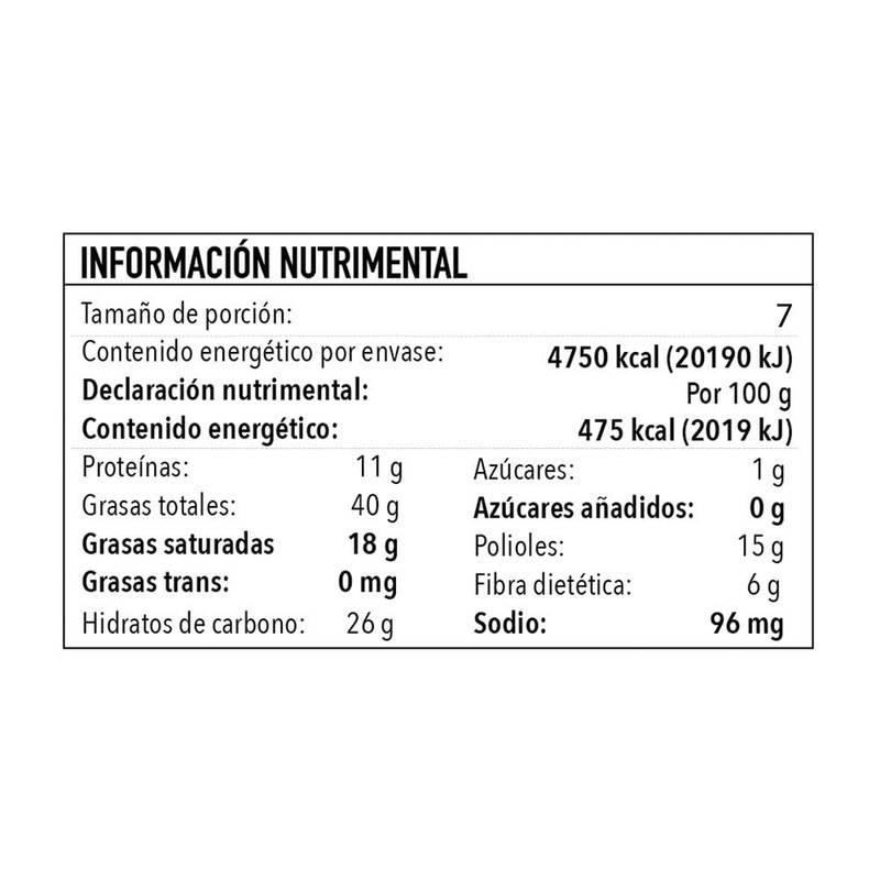 Xiocolat Keto Barks 65% Cacao con Almendra y Nuez. (1