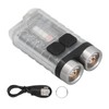 Keychain Flashlight 900LM White LED IP65 Waterproof Magnetic Tail Fluorescent