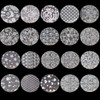 20pcs White Lace Starry Sky Nail Foil Decal Sheet Aluminum
