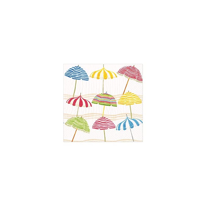 Caspari Beach Umbrella Papierservietten, 20 Stück pro Packung