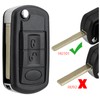3 Buttons Flip Car Key Case For Land Rover Discovery