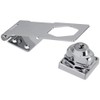 National Hardware N183-780 Keyed Hasp Locks, 1pack, Chrome