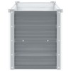 CHARMMA Raised Bed Gray Galvanized Steel 39.4 x 15.7 x