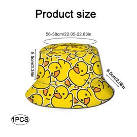 Bucket Hat, Bucket Hats Men, Duck Hat, Bucket Hats Women Outdoor Activities For The Sun And Rain Protection Headwear Classic Casual Fisherman Cap Wide Brim Sun
