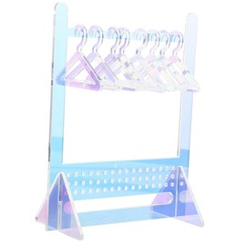 COLLBATH Soporte Para Pendientes De Acrílico Expositor De Aretes Organizador De Joyería Con Colgadores Pequeño Porta Aretes