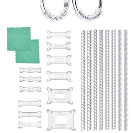 20 pieces invisible ring size adjuster for loose rings, spiral insert, invisible strip adjuster, perfect for any size, loose rings, jewellery guard, spacer tool, for various