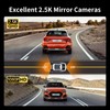 2.5K Mirror Dash Cam with Carplay Mirror & Android Auto,