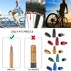 40 Pcs French Style Valve Cap Valve Cap Anodized Machined