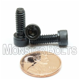 MonsterBolts - #10-24 x 9/16" Socket Head Screws, Alloy Steel, Black Oxide, 100 Pack