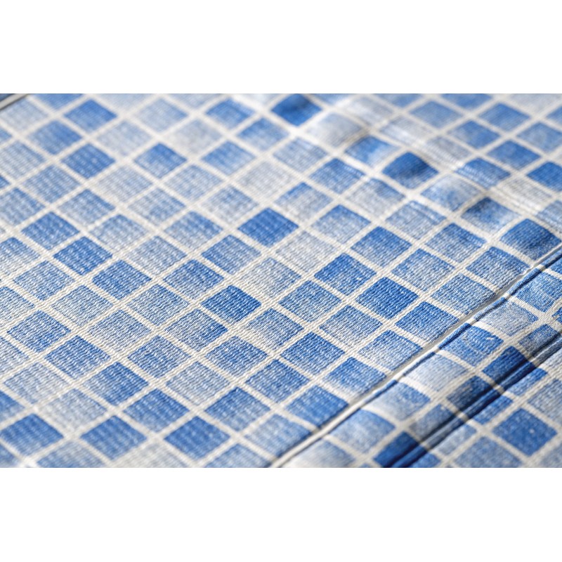 Croydex Blue Mosaic Slip-Resistant Bath Mat with Hygiene 'N' Clean