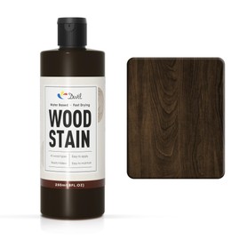 DWIL Water Based Wood Stain - Multiple Finishes, Fast Drying, Indoor and Outdoor Furniture, Wood Paneling, Cabinets and More, Low Odor ＆ Non-Toxic (8.5oz Black Walnut)