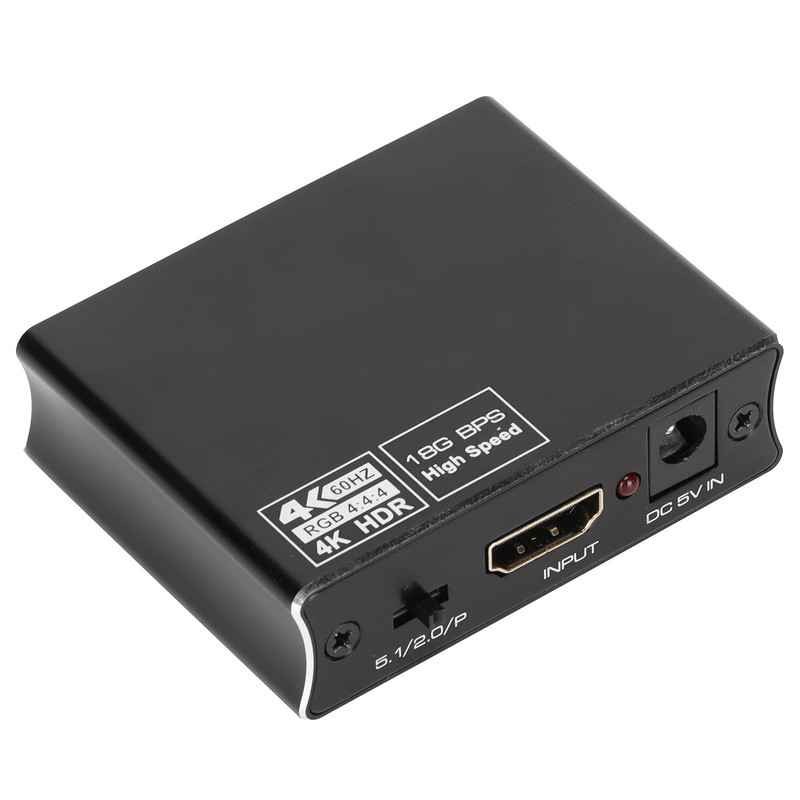 60hz Optical Fiber Audio Splitter Stereo Audio Stable Performance Audio