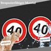 Felexdo Maximum Speed 40 km, Diameter 30 cm, Traffic Sign