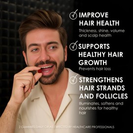 Biotin-Boosted Hair Gummies: Unlock Healthier, Fuller Hair with Essential Vitamins C, D & E