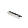 Chacon 49450 4–Way Power Outlet Strip with Surge Protection and