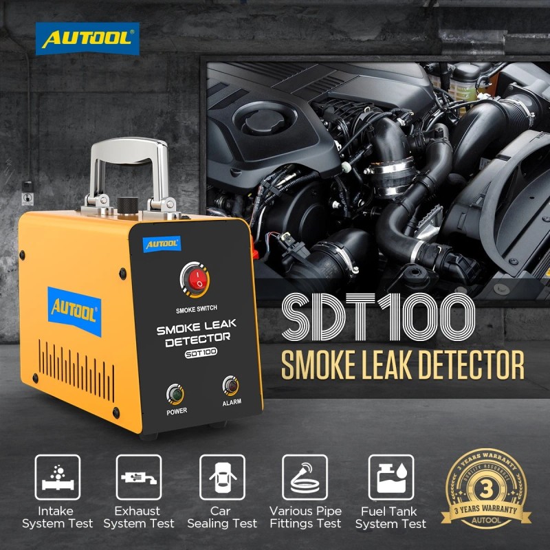 AUTOOL Automotive EVAP Smoke Machine Leak Detector Car Pipe Vacuum