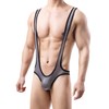 YOOBNG Men's Shapewear Leotard Underwear Jockstraps Wrestling Singlet Bodysuit Boxer
