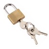 Dapetz ® Pack of 4 Brass Small Padlocks with 3