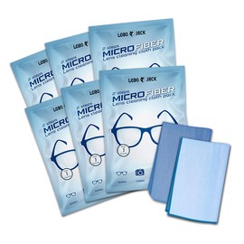 2 Steps Microfiber Cleaning Cloths: Clean and Polish | Cloth Cleaners for Eyeglasses, Camera Lenses, Cellphone and Tablet Screen (6 Pack)