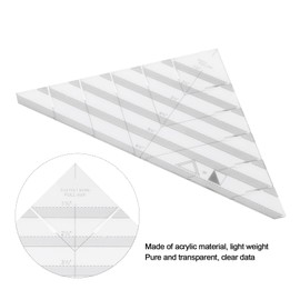 Strip Tube Ruler Accurate Scale Acrylic Material Strip Tube Ruler for Quilting School for Sewing for Home Measuring Work