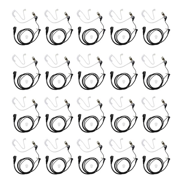abcGoodefg Walkie Talkie Earpiece with Mic PTT, 1 Pin 2.5mm