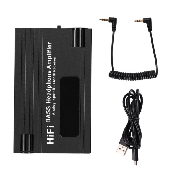 Unbranded HiFi BASS Headphone Amplifie Earphone Amp Rechargeable 3.5mm With