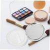 PACKOVE 2Pcs Ultra Thin Reusable Loose Powder Box with Mirror