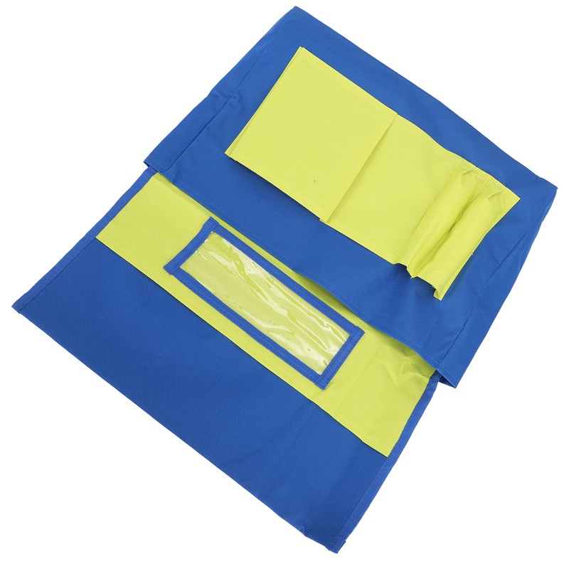 Chairback Pocket with Clear Label Slot Strong Stitching 600D Oxford