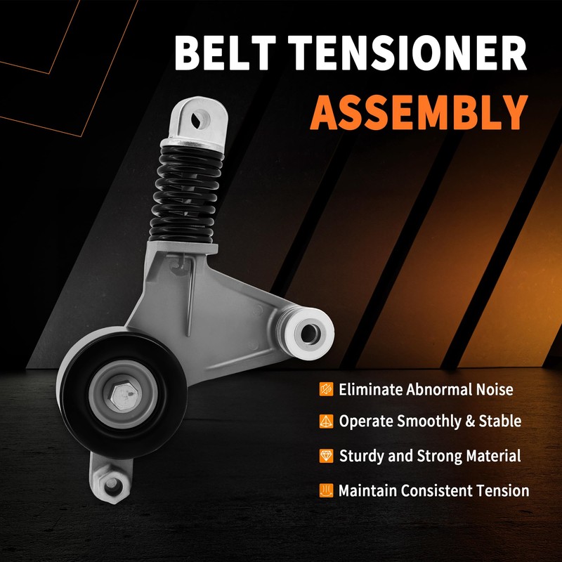 GLOCRORET Belt Tensioner & Serpentine Belt Kit for 2.4L Toyota
