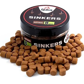 Fjuka Sinkers 8mm | Natural | Hookbait Pot | Tough, Hookable Bait | Float & Feeder