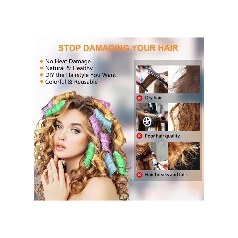Ugaaiya Juego De Tubos Para Rizadores Cabello Magic Leverage