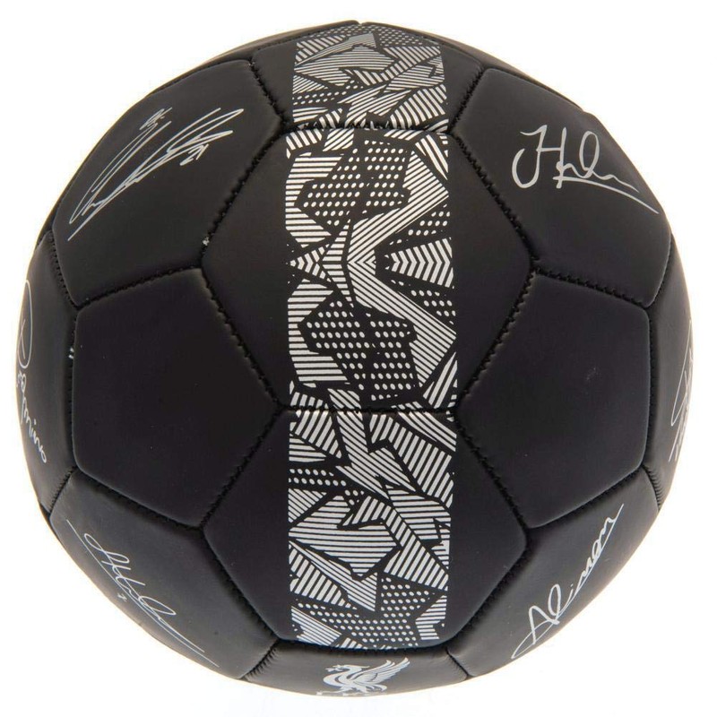 Liverpool FC Signature Ball -Black/Silver (Size 5)
