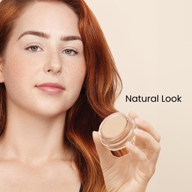 Monika Blunder Beauty - Blunder Cover Foundation, Concealer - Shade: 1 - Eins - Very Fair, Neutral Undertones, Clean Beauty, All-In-One, Cruelty-Free, Vegan - 0.62 oz