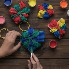 Glamflapin Fiber Reactive Dye Powder, 8 Flamboyant Color, 8-oz. Bulk Jars, Tie Dye Powder Kit