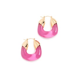 Lizzie Fortunato Women's Hoops in Flamingo, Pink, One Size