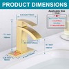 Jodulos Gold Bathroom Faucet, Waterfall Bathroom Sink Faucet with cUPC