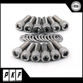PROKIT FASTENERS SBC Header Bolts Stainless Steel Kit For Small Block Chevy