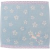 Keisui Japanese Goods Towel Handkerchief Seiyan Embroidery Rabbit Parent and