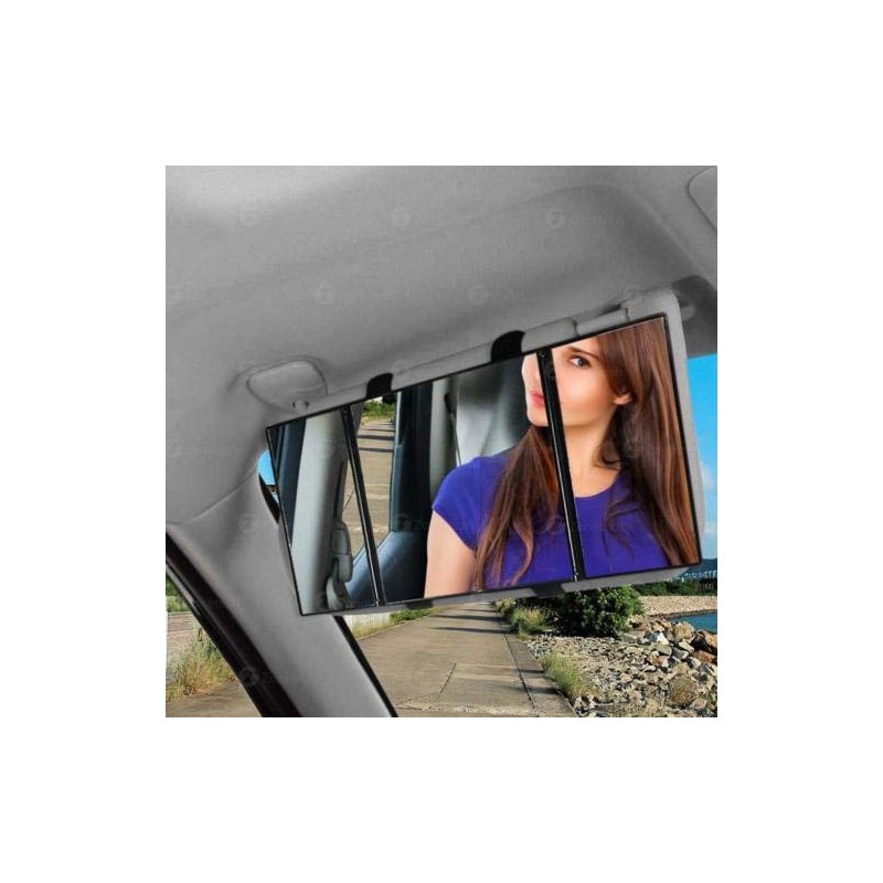 TRUE LINE Automotive Car Visor Folding Vanity Mirror Makeup Cosmetic